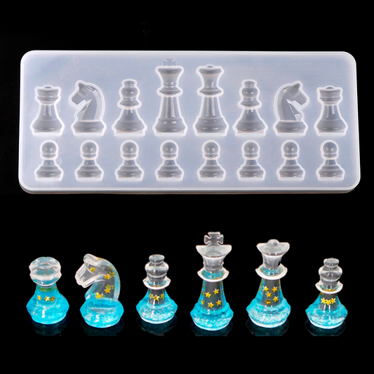 DIY silicone chess mold