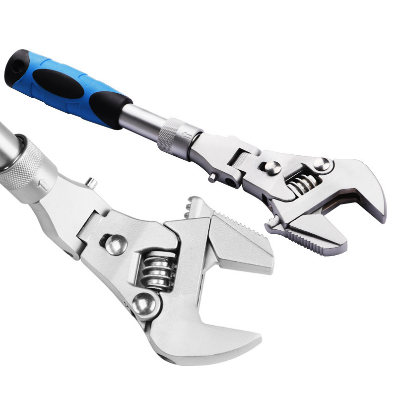 Retractable Folding Adjustable Wrench