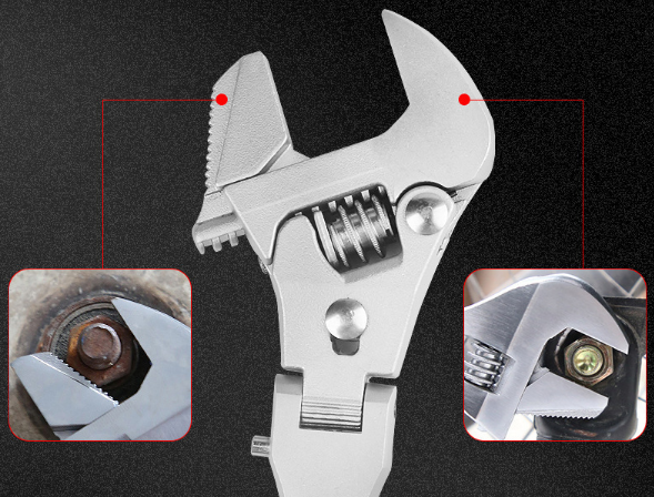 Retractable Folding Adjustable Wrench