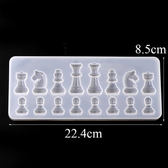 DIY silicone chess mold