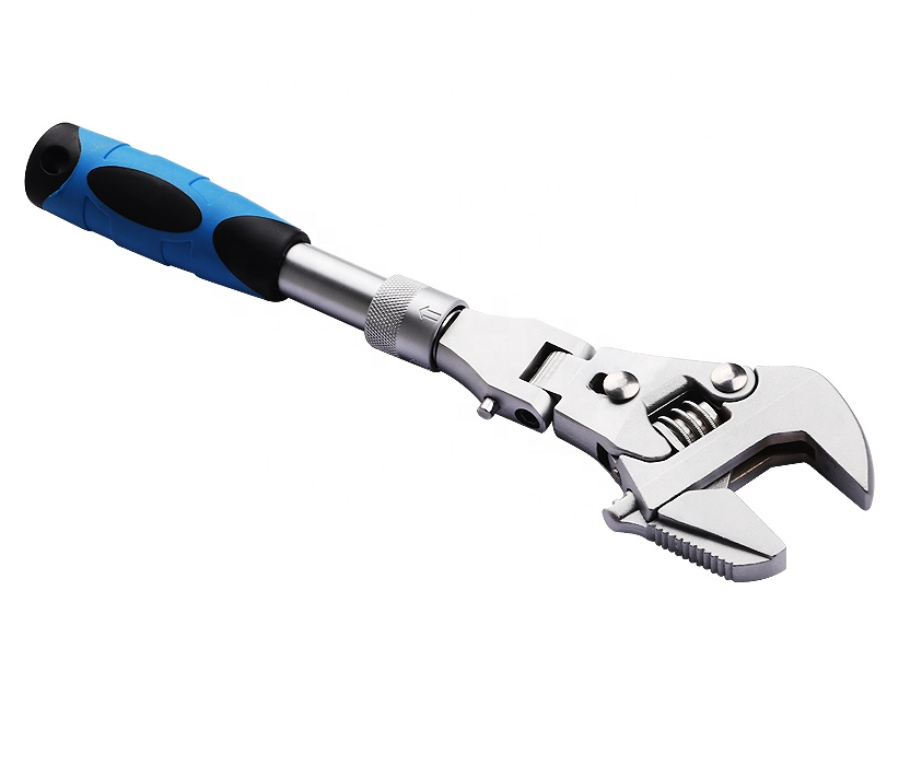 Retractable Folding Adjustable Wrench