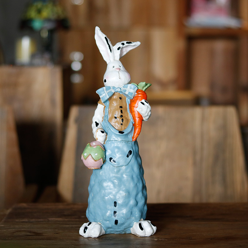 Easter Rabbit Decoration Realistic Rabbit Resin Crafts Garden Decoration Gardening Garden Decoration