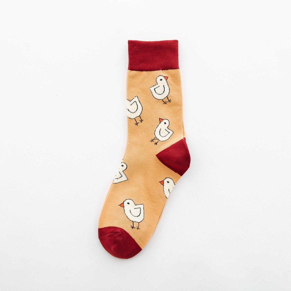 Fruit tube women's socks Jacquard cartoon women's socks