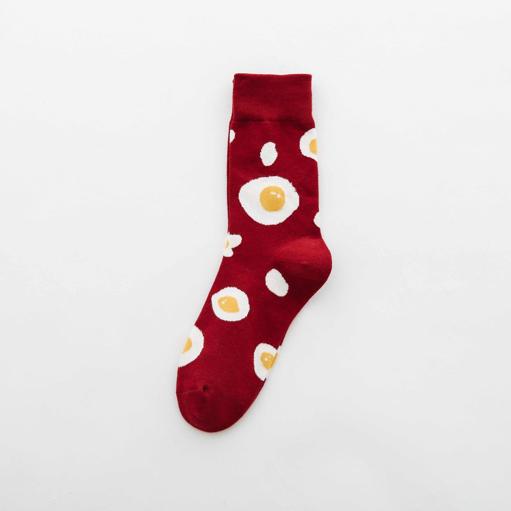 Fruit tube women's socks Jacquard cartoon women's socks