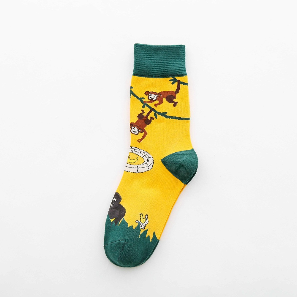 Fruit tube women's socks Jacquard cartoon women's socks