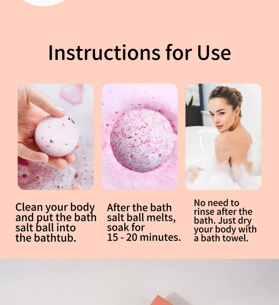 9 Love Box Bath Salt Balls Mother's Day Gift Box Bath Balls